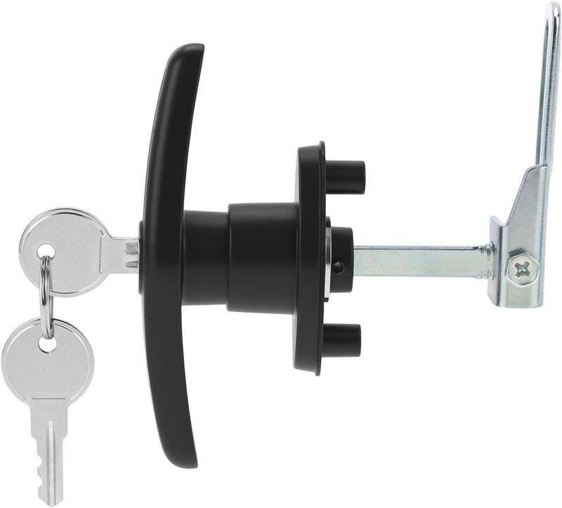 QWORK Truck Cap Locking T-Handle Set, Truck Bed Topper Door Locking Kit Accessories, Includes Left & Right, Keyed Alike (2 Locks) - Image 4